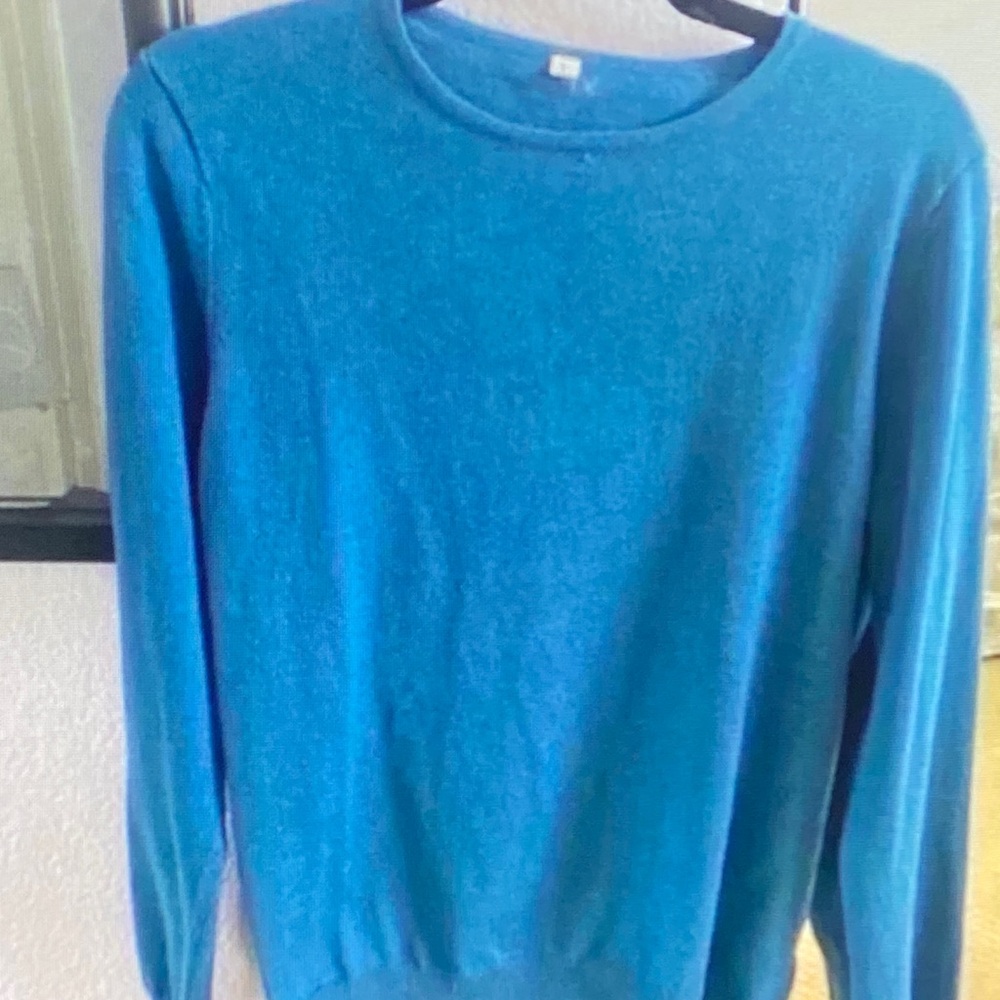 Classic Blue Crewneck Sweater for Men